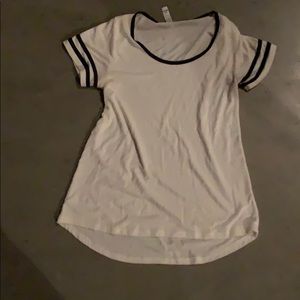 Soft cotton white and black t-shirt!